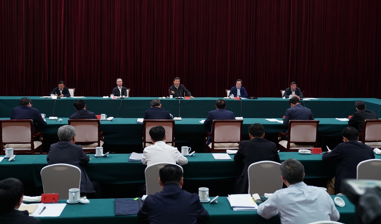 2019年5月20日至22日，中共中央總書(shū)記、國(guó)家主席、中央軍委主席習(xí)近平在江西考察，主持召開(kāi)推動(dòng)中部地區(qū)崛起工作座談會(huì)并發(fā)表重要講話。新華社記者 謝環(huán)馳 攝 